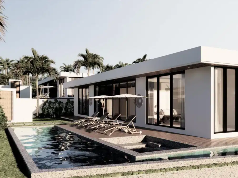 Vila dengan pemandangan hutan dan sawah di jantung Ubud yang atmosferik