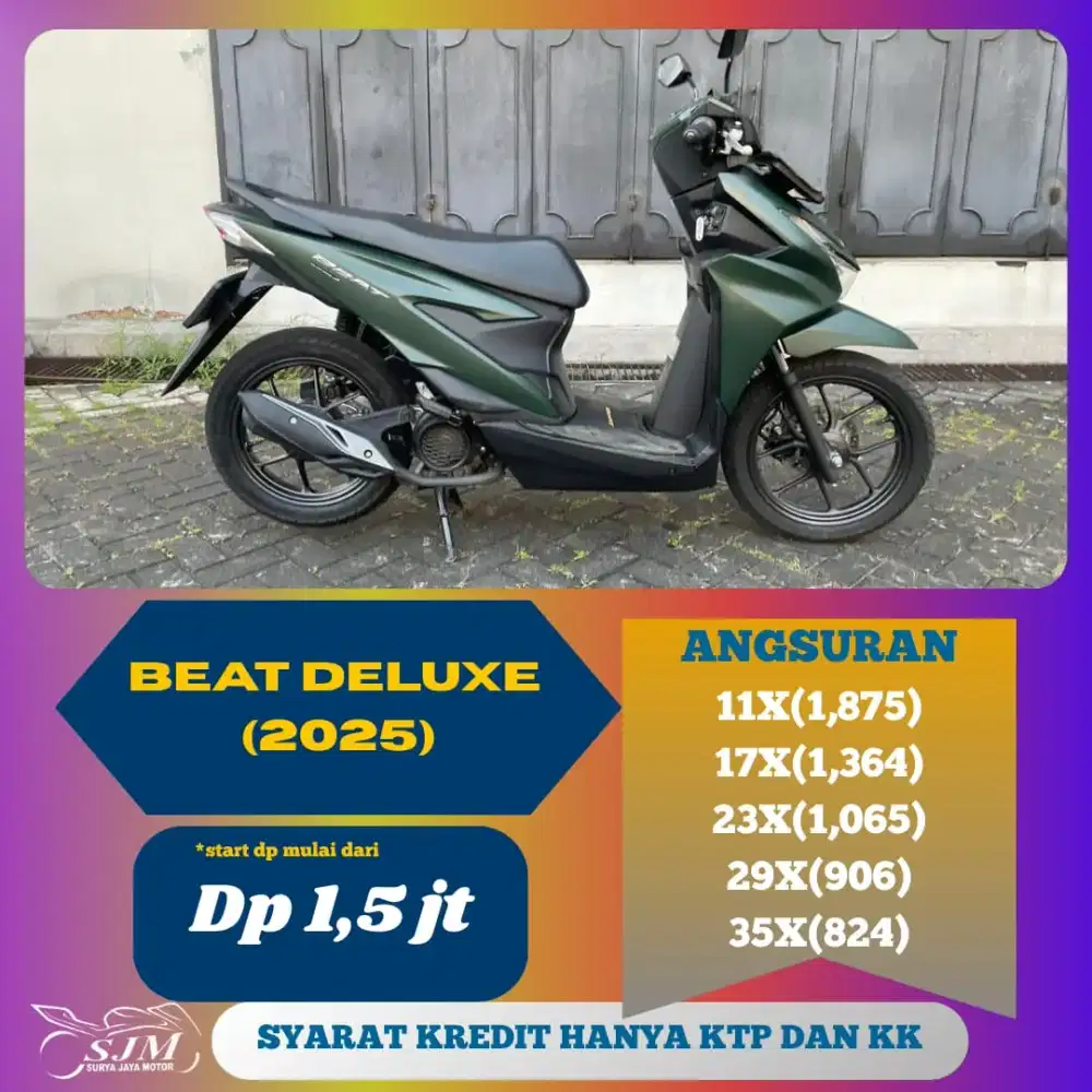 HONDA BEAT DELUXE 2025 PAJAK PANJANG