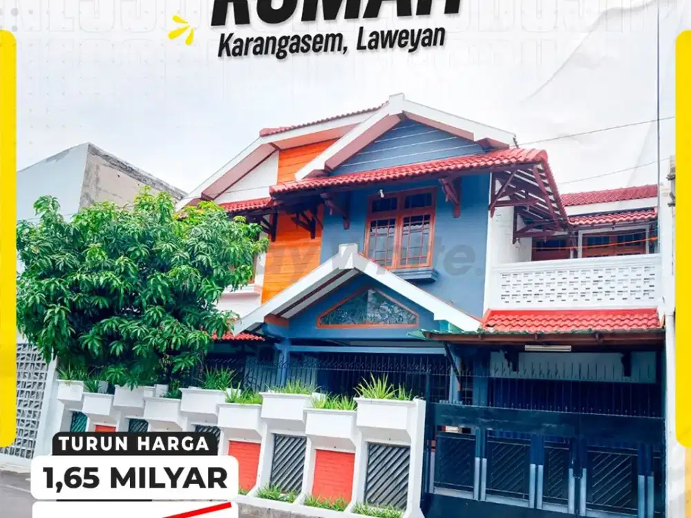 Rumah 4kamar Siap huni Simpangan Mobil di Karangasem Laweyan Solo