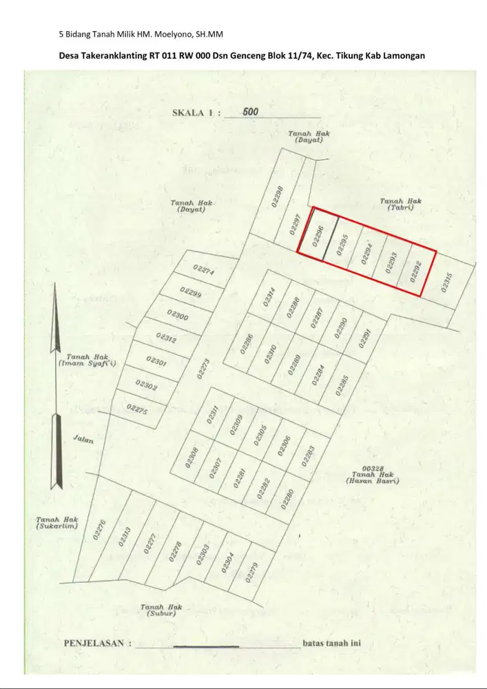 5 Kavling Tanah siap Bangun di Lokasi Perumahan