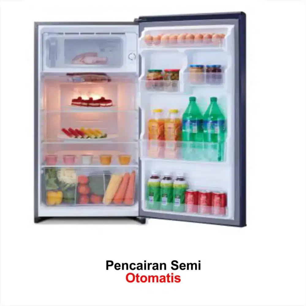 Di jual kulkas sharp 1 pintu ungu bekas