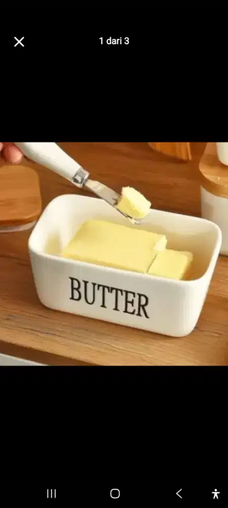 Tempat penyimpanan Butter atau mentega bahan keramik