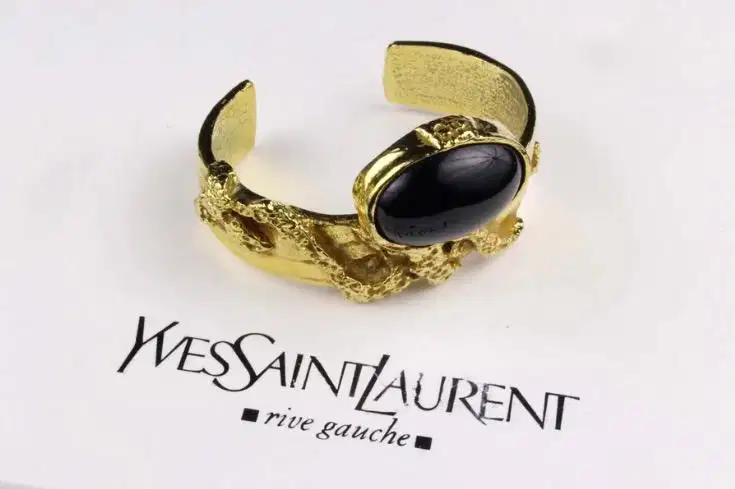 YSL gelang manset terbuka RIVE GAUCHE ARTY