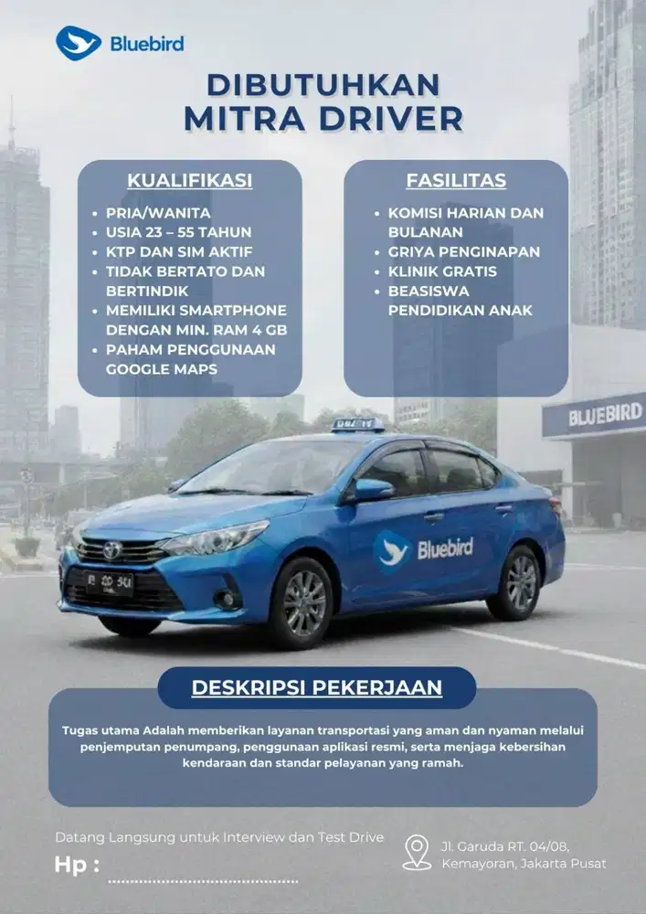 Pengemudi Garuda Pool GR