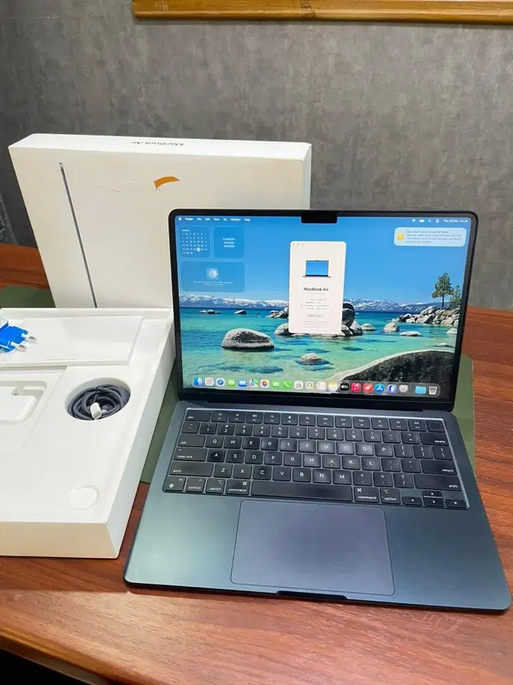 Macbook Air M3 2024 8/256 13 Midnight ex Inter Fullset Bh99%