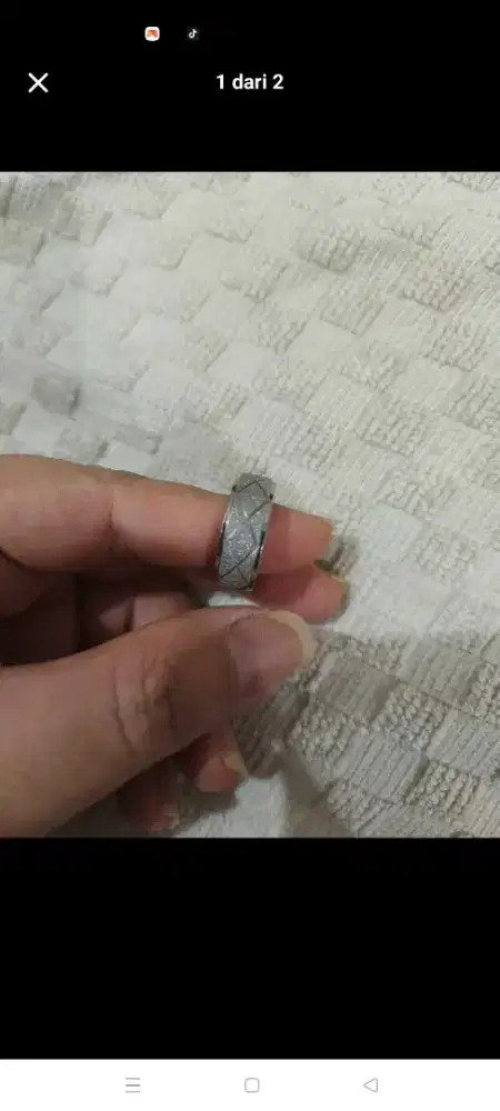 Cincin TITANIUM cowok high quality size 8
