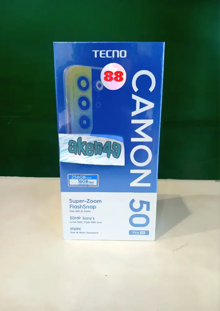 Tecno Camon 50 Pro  5G 8GB 256GB Dimensity 7400  Curved Amoled  Resmi