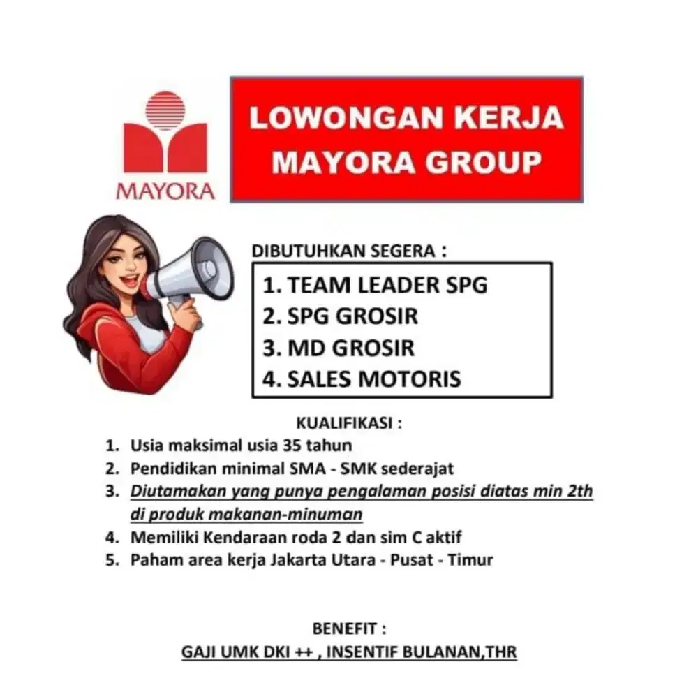 Lowongan Kerja Mayora