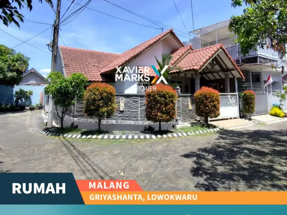 Dijual Rumah Hook Dekat UB di Griyashanta Malang