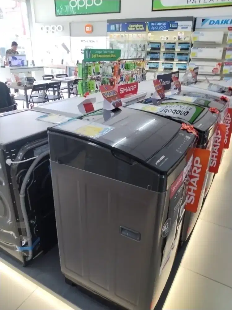 Promo cicilan elektronik mesin cuci 1 dan 2 tabung 0%