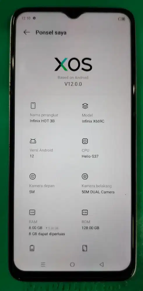 INFINIX HOT 30i 8+128Gb HP ONLY