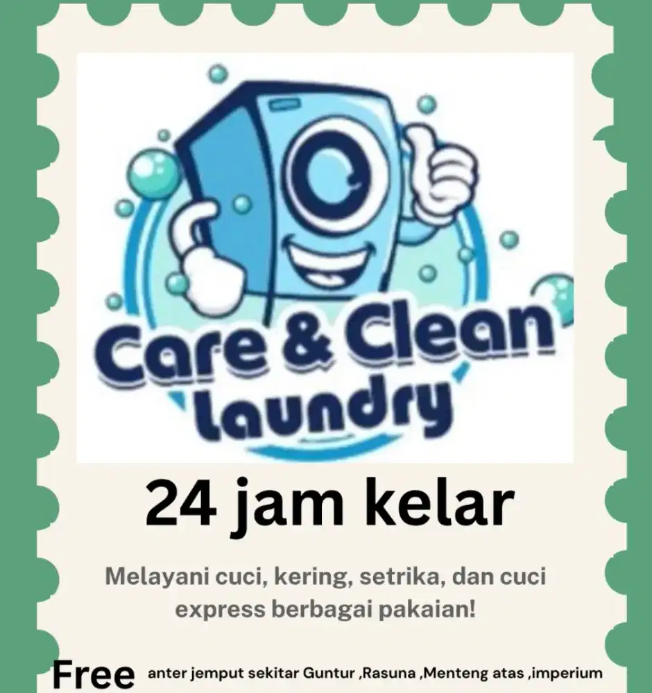 Dicari tenaga untuk laundry, perempuan atau laki laki 23-35thn