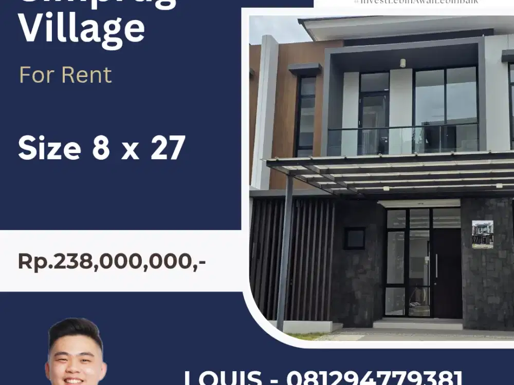 SEWA RUMAH SIMPRUG VILLAGE PIK2