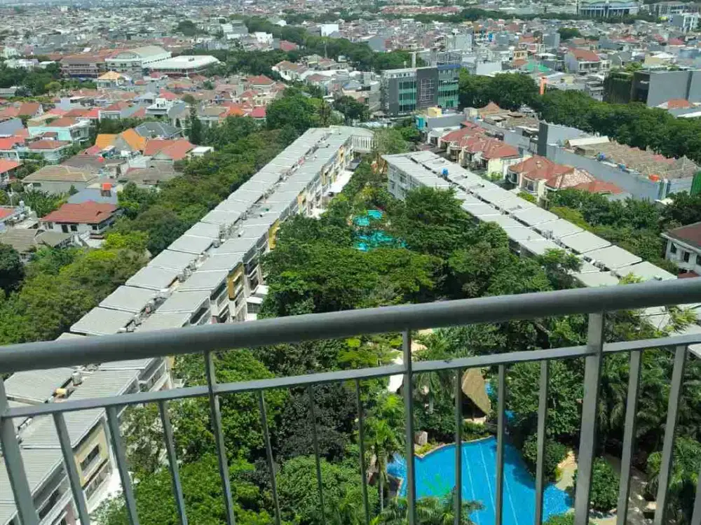 Dijual 
Apartemen Sherwood, 3BR
122 m2 hdp kolam renang