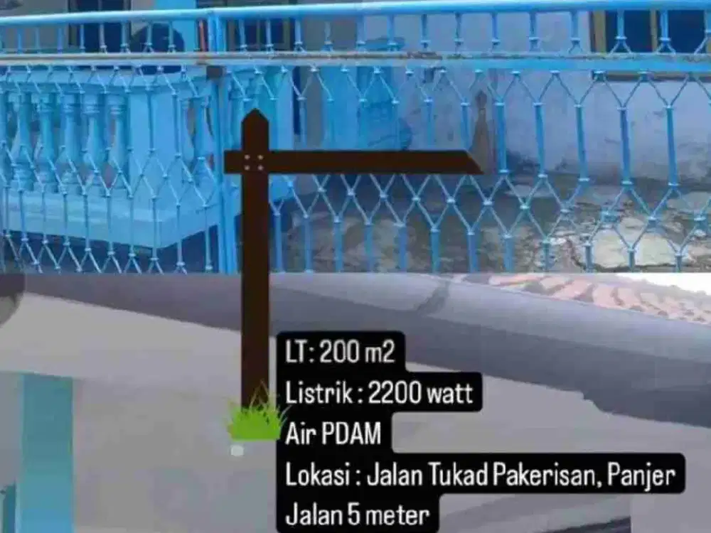 Jual Hitung Tanah saja asa Bangunan Luas 200m² Lokasi Jl Tukaf Pakerisan Denpasae