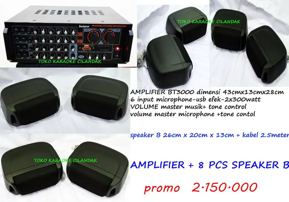 paket sound speaker 4pcs