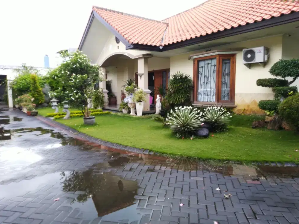 Dijual Murah Rumah Mewah + Usaha Salon + ex Pabrik Home Industri Jalan Kendangsari