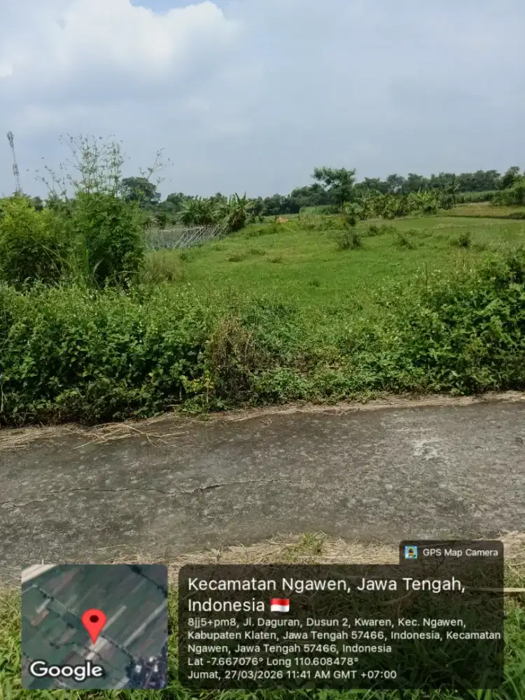 Tanah Sawah Produktif Dijual