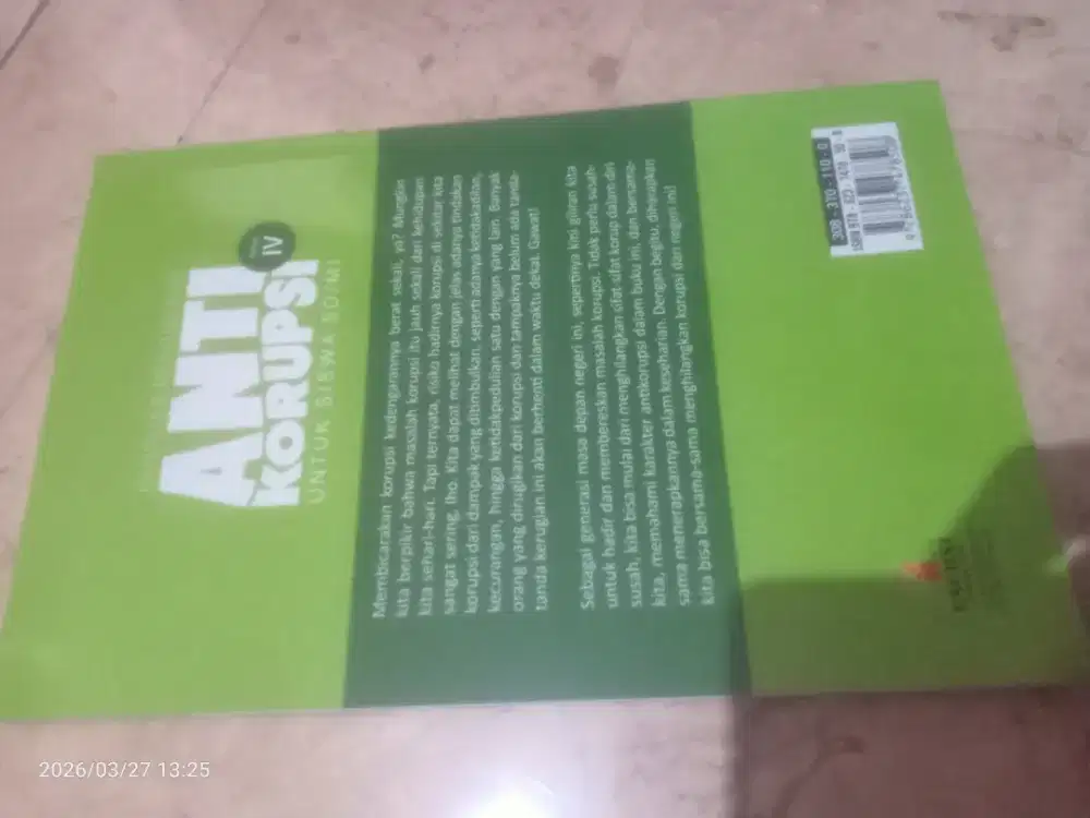 Buku Anti Korupsi untuk Siswa SD/MI kelas 4 SD