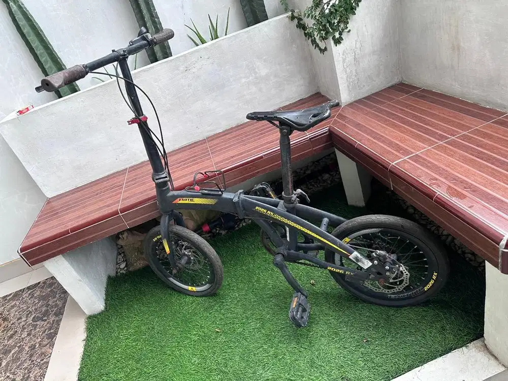 Sepeda Lipat exotic 20 2026RX bekas Disc Brake 7 Speed Velg tinggi 4cm