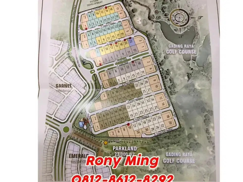 LAST UNIT! KAVLING CGU HADAP GOLF – LUAS 698 M, SIAP BANGUN RUMAH MEWAH