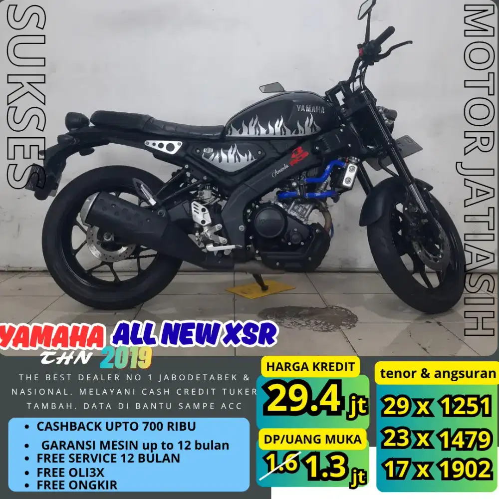 PROMO (SUKSES MOTOR) DP TERMURAH SYRAT CUKUP KTP&KK YAMAHA XSR 2019
