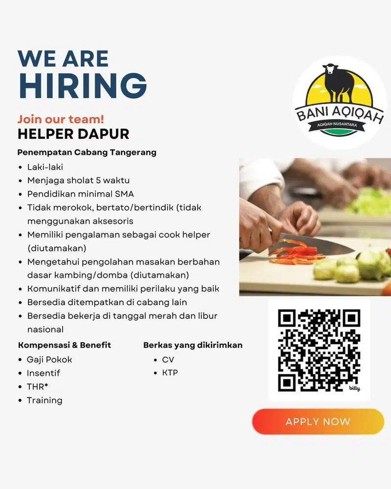 cook helper bani aqiqah