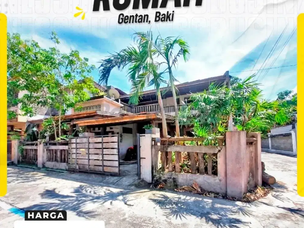 Rumah Luas Strategis di Kawasan Hunian Favorit Gentan Baki