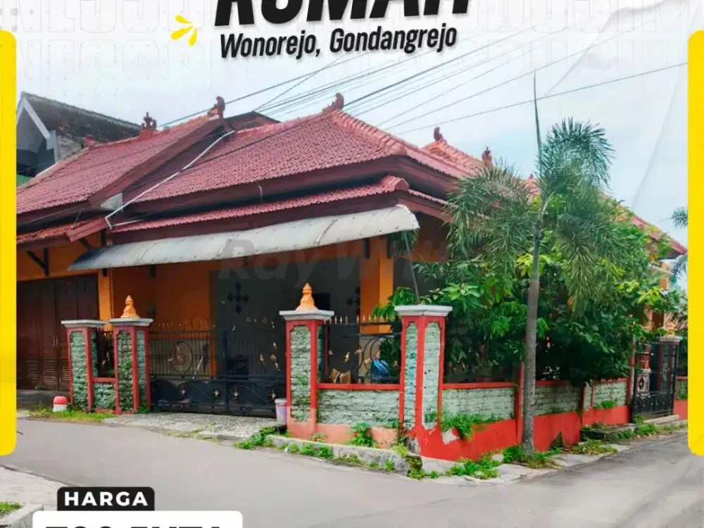 Rumah Hook Strategis Luas di Wonorejo Gondangrejo Karanganyar