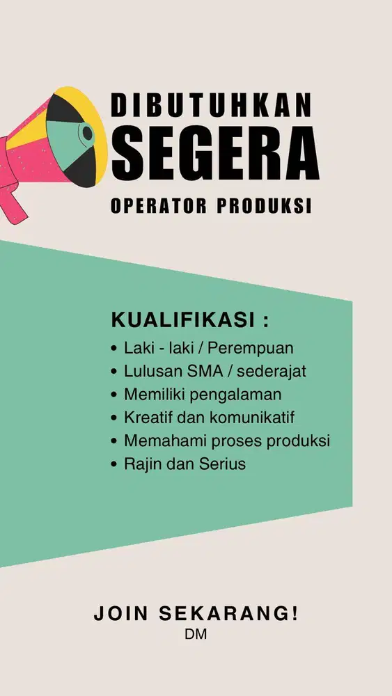 OPERATOR PRODUKSI