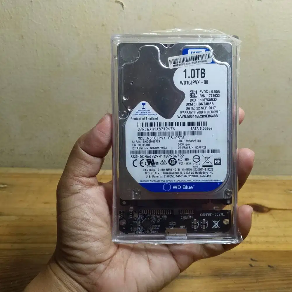 Harddisk ekternal 1 TB HDD merk WD sentinel 100%