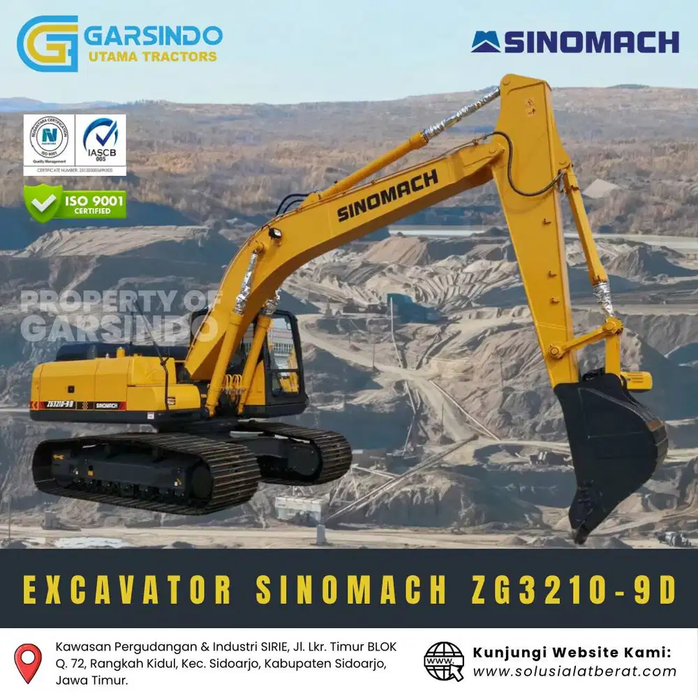 Brand New Sinomach | Excavator Sinomach ZG32109D Kelas 20 Ton 2026