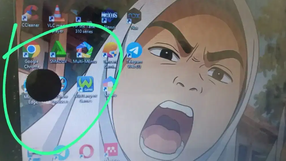 Lactop hp 15 AmD A8 minus layar tompel sm batre drop sm cas aja