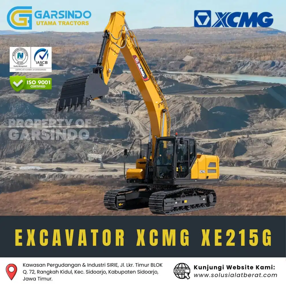 Brand New XCMG | Excavator XCMG XE215G Kelas 20 Ton 2026