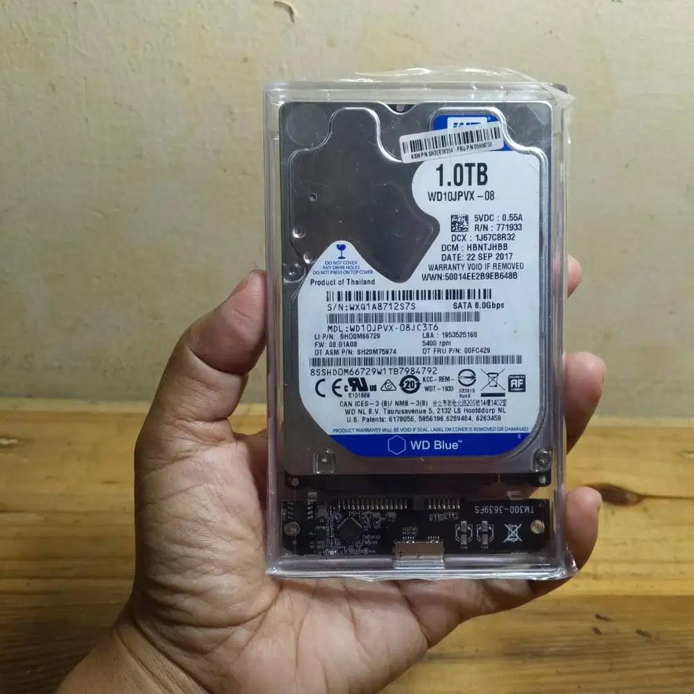 Harddisk ekternal 1 TB HDD merk WD sentinel 100%