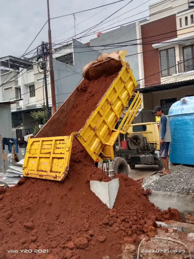 Urug buang tanah galian proyek puing murni