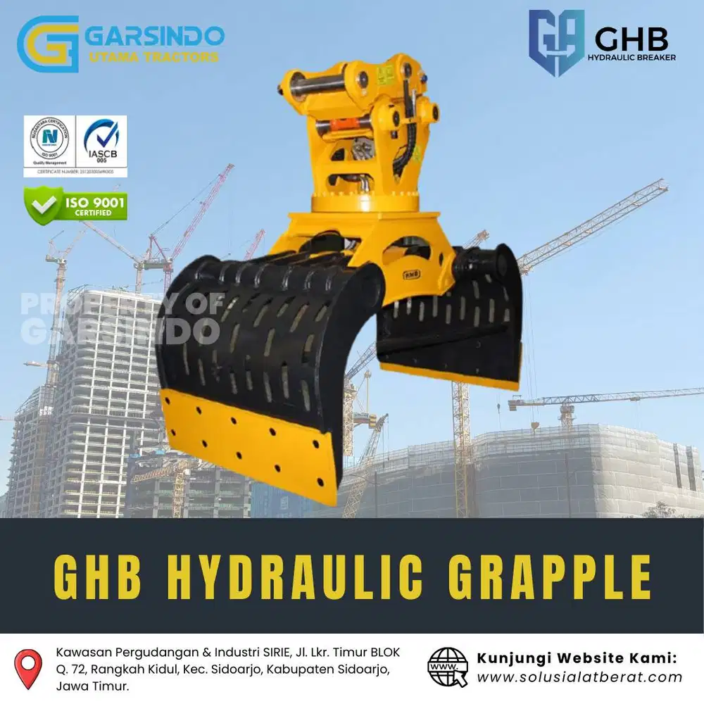 Brand New GHB Hydraulic Grapple | Attachment Excavator Harga Terbaik!