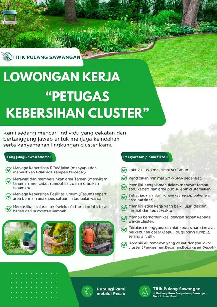 Petugas Kebersihan Cluster