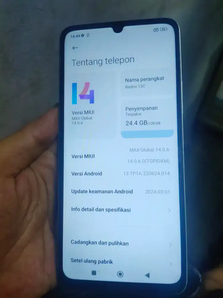 Redmi 13c Resmi 6/128