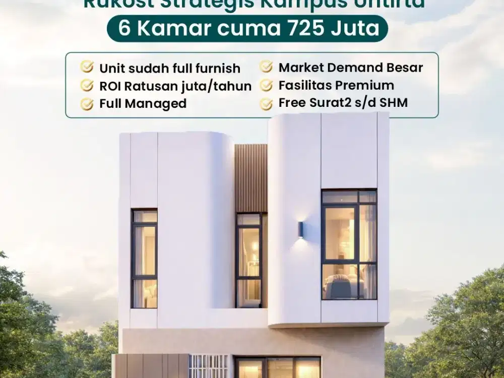 Jual Kost Indent dekat Kampus Untirta Serang Banten
