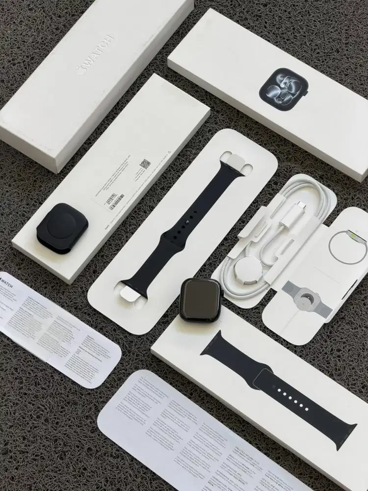 Apple Watch 11 46mm Jetblack Resmi Fullset