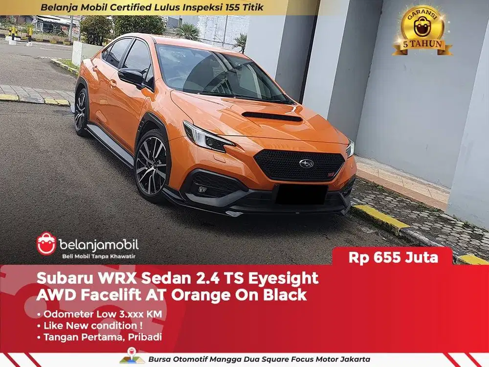 [ LOW KM 3RB ] Subaru WRX Sedan 2.4 TS Eyesight AWD 2023/2024