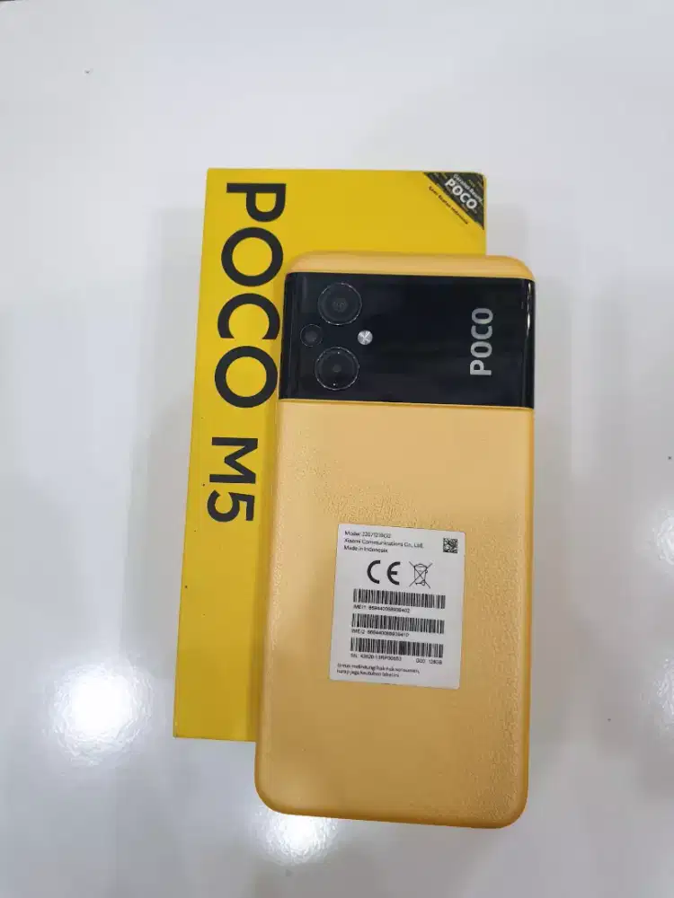 Poco M5 4/128 yelow mulus lengkap