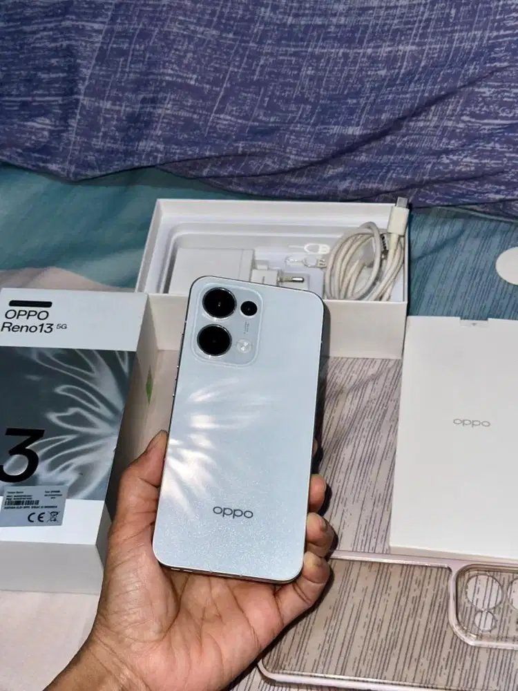 OPPO RENO 13 5G 12/256 white mulus full set ori