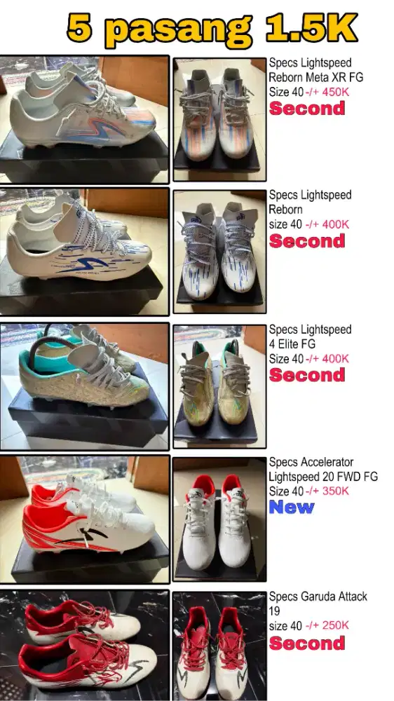 specs LS reborn/accelerator/meta/elite/garuda attack (5 pasang)