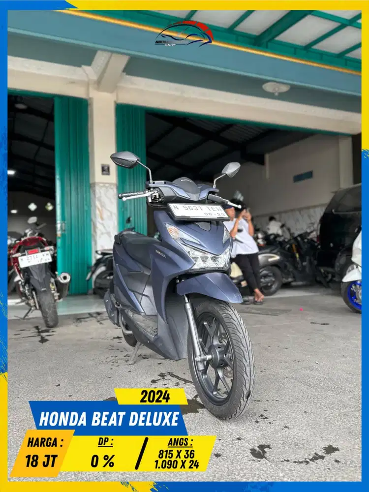 HONDA BEAT DELUXE 2024 KEYLESS MANTAP BOSS HIKMAH MOTOR KEPUH MALANG