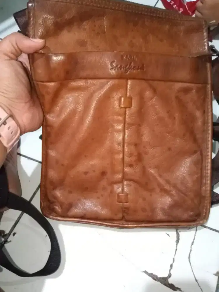 Tas kulit asli selempang