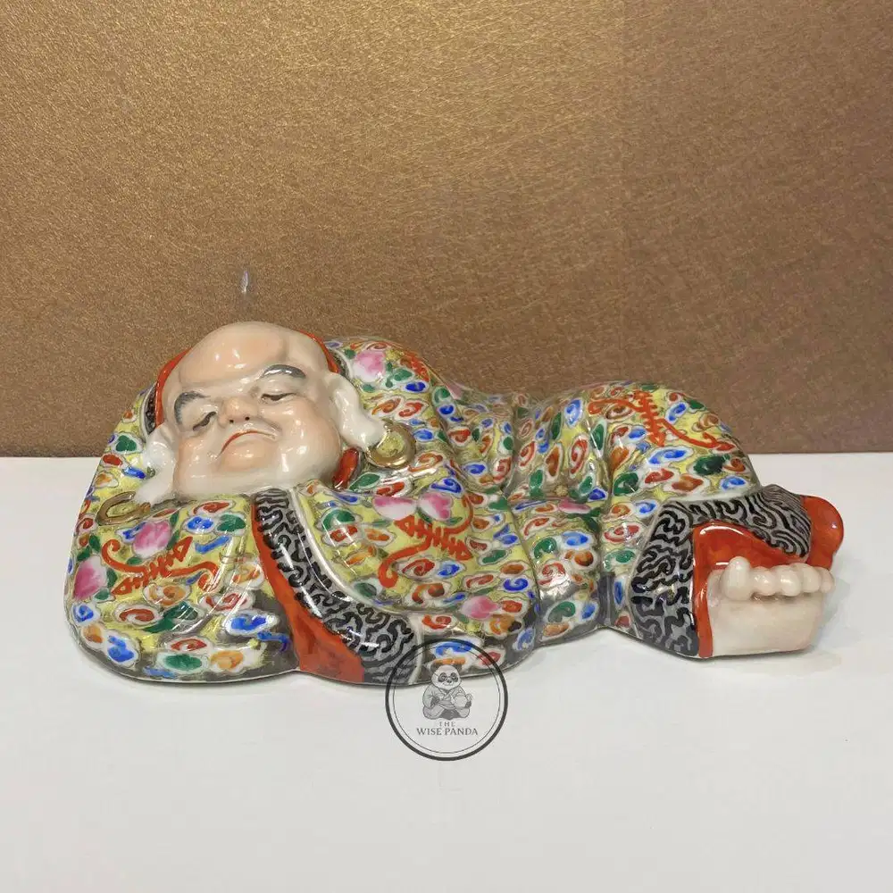 Patung Porselen Sleeping Monk - Biksu Tidur/Budai