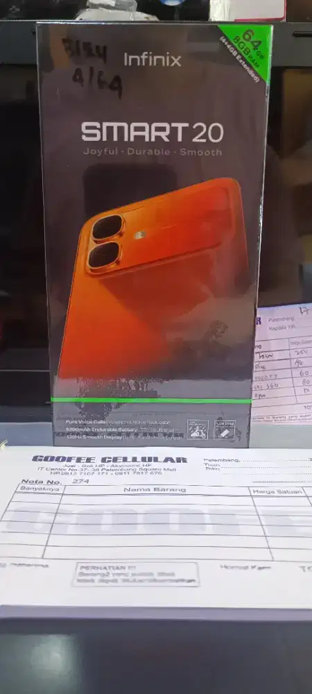Infinix Smart 20 4/64 GB & 4/128 GB resmi