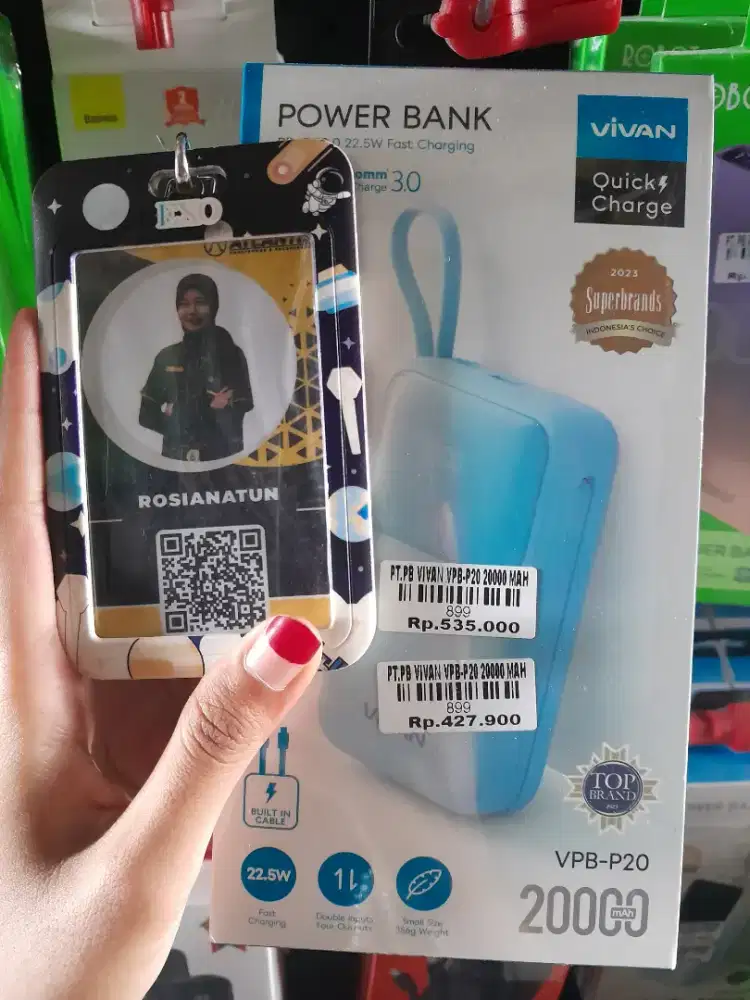 POWERBANK VIVAN VPB-P20 20000MAH ATLANTIS DAHSYAT